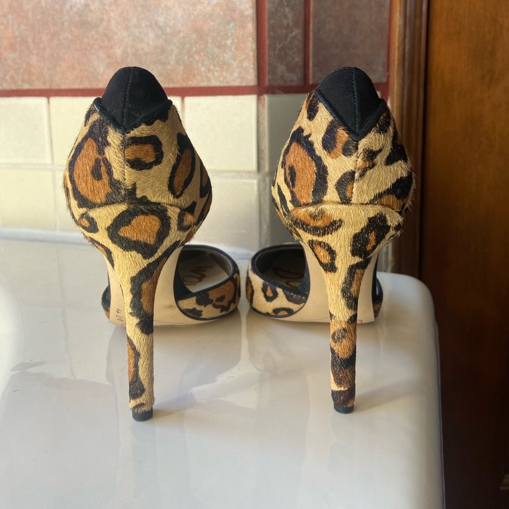 Like new Sam Edelman high heels leopard print